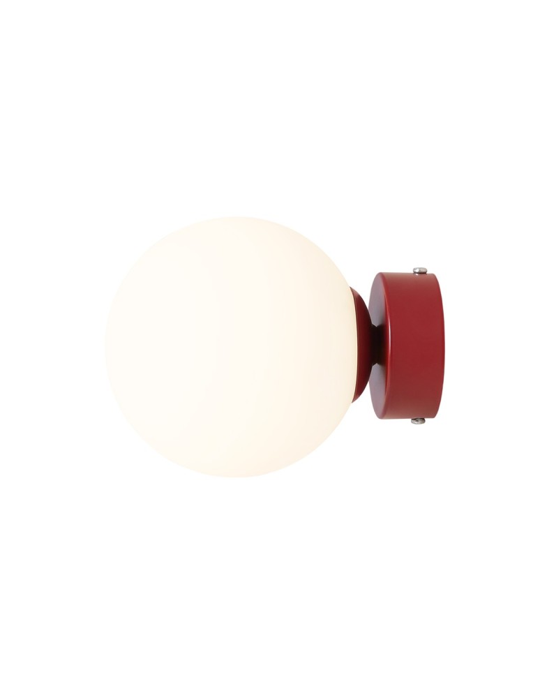 Wall lamps spheres - Aldex Wall lamp Ball Red Wine S 1 x max 10W LED (1076C15_S ) - product kolory-swiatla.pl 1