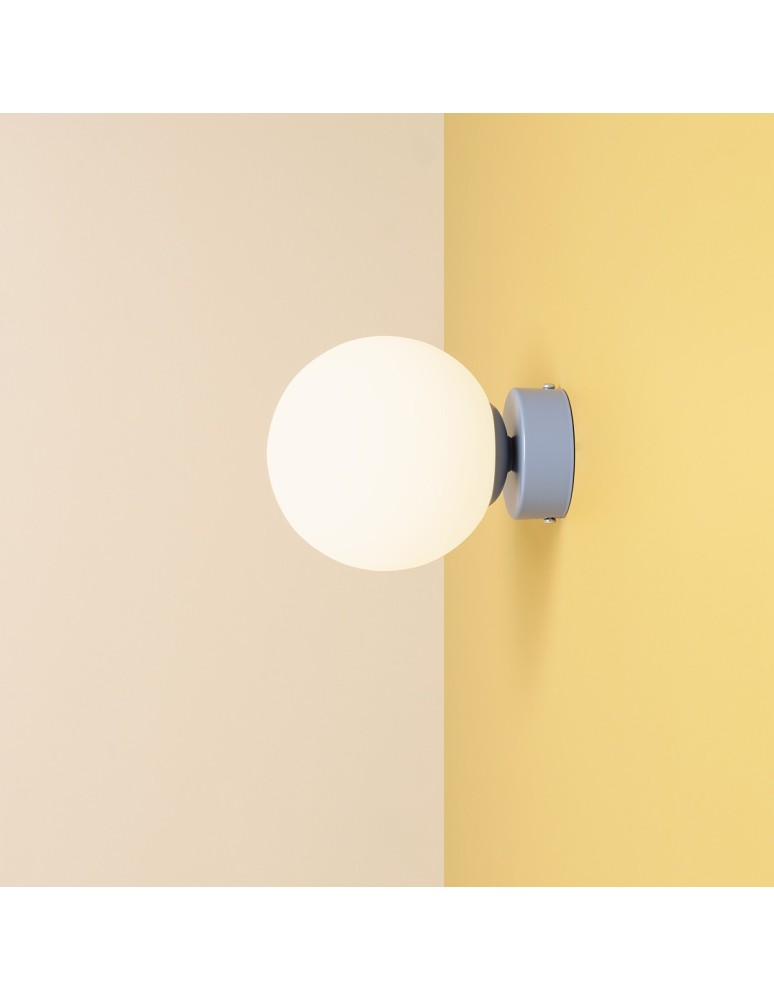 Wall lamps spheres - Aldex Wall lamp Ball Dusty Blue S 1 x max 10W LED (1076C16_S ) - product kolory-swiatla.pl 5