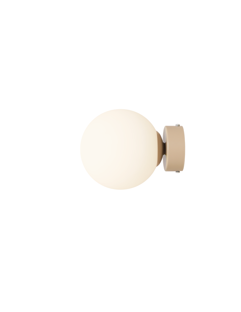 Wall lamps spheres - Aldex Wall lamp Ball Beige S 1 x max 10W LED (1076C17_S) - product kolory-swiatla.pl 2