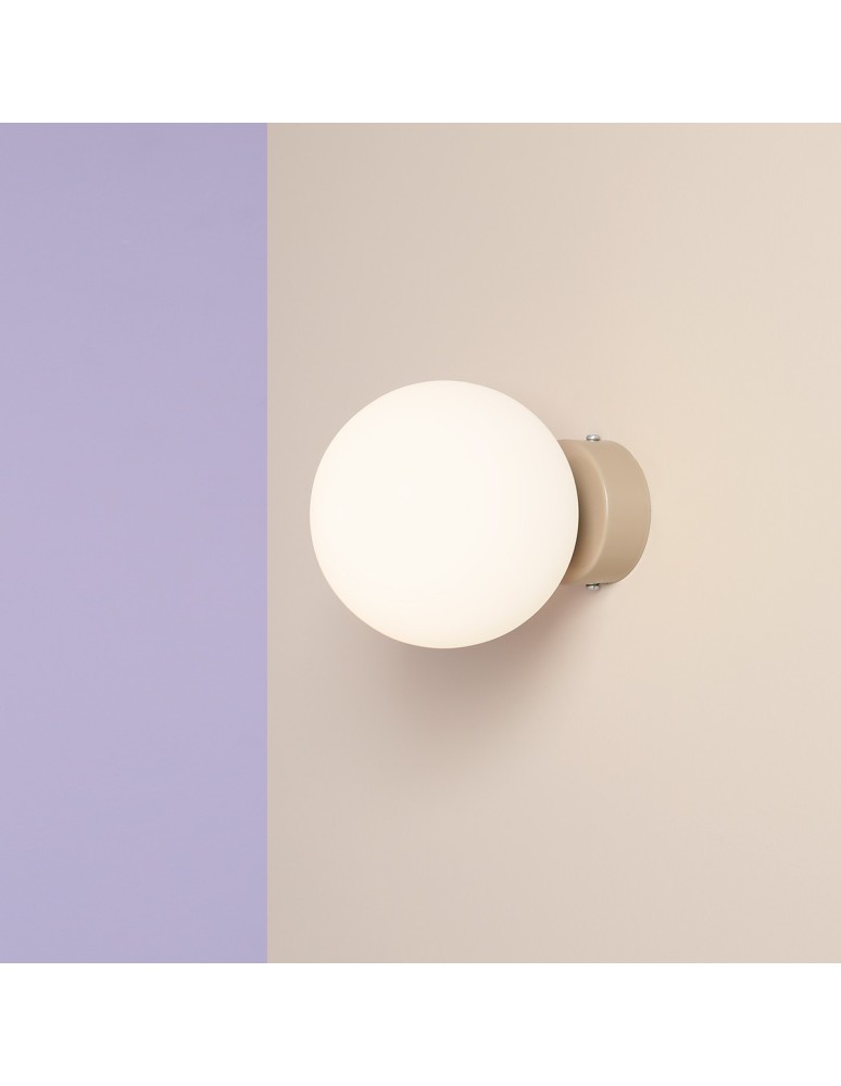 Wall lamps spheres - Aldex Wall lamp Ball Beige S 1 x max 10W LED (1076C17_S) - product kolory-swiatla.pl 5