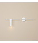Tube wall lamps - Aldex Wall lamp Trevo All White (Left) 1 x 35W (1104C) - product 2