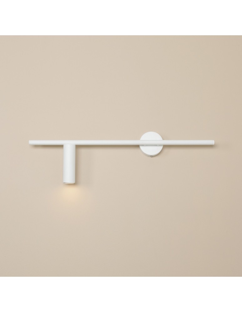 Tube wall lamps - Aldex Wall lamp Trevo All White (Left) 1 x 35W (1104C) - product kolory-swiatla.pl 2