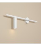 Tube wall lamps - Aldex Wall lamp Trevo All White (Left) 1 x 35W (1104C) - product 3