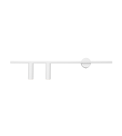 Tube wall lamps - Aldex Wall lamp Trevo 2 All White (Left) 2 x 35W (1104D) - product 1