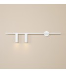 Tube wall lamps - Aldex Wall lamp Trevo 2 All White (Left) 2 x 35W (1104D) - product 2