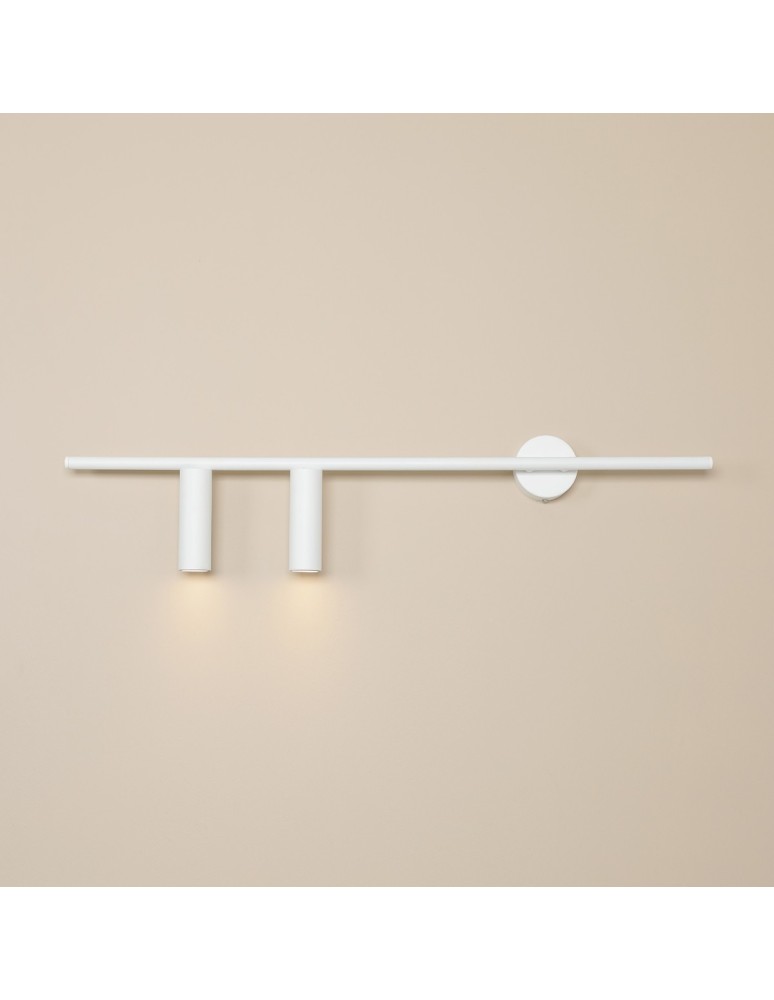 Tube wall lamps - Aldex Wall lamp Trevo 2 All White (Left) 2 x 35W (1104D) - product kolory-swiatla.pl 2