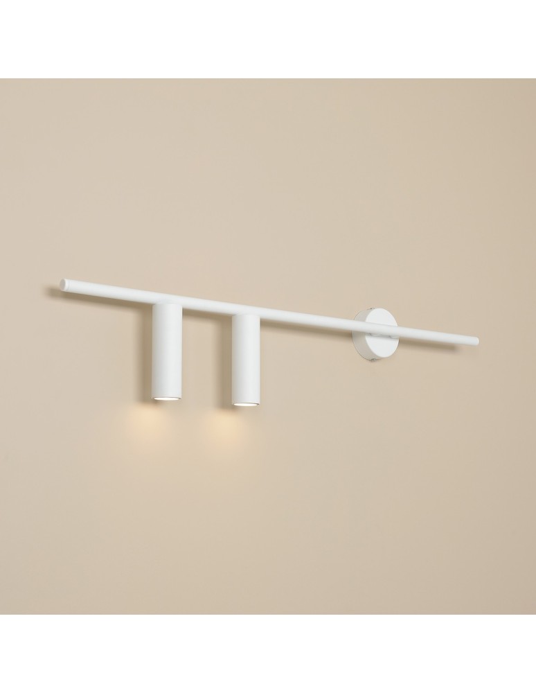Tube wall lamps - Aldex Wall lamp Trevo 2 All White (Left) 2 x 35W (1104D) - product kolory-swiatla.pl 3