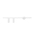 Tube wall lamps - Aldex Wall lamp Trevo 2 All White (Left) 2 x 35W (1104D) - product 4
