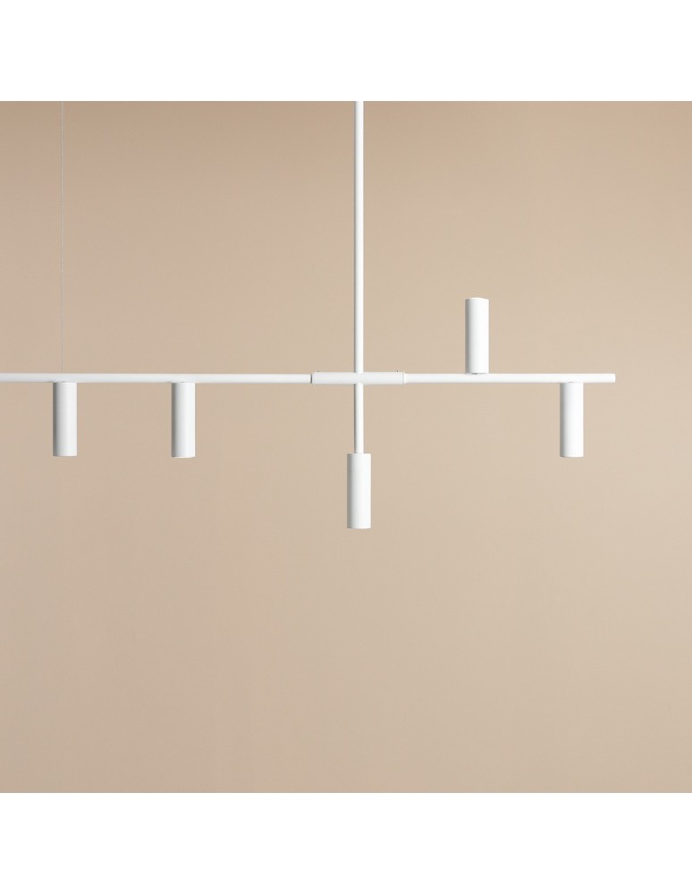 Pendant tube lamps - Aldex Trevo 6 All White 6 x 35W Pendant Lamp (1104K) - product kolory-swiatla.pl 3