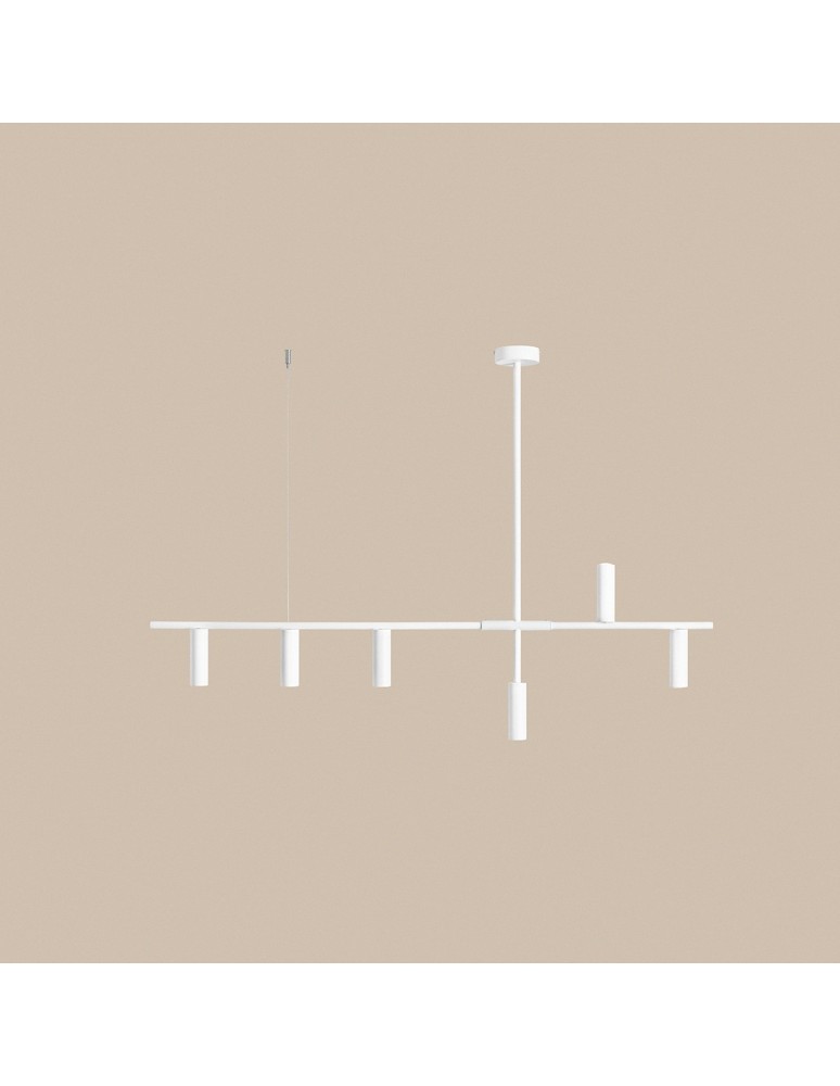 Pendant tube lamps - Aldex Trevo 6 All White 6 x 35W Pendant Lamp (1104K) - product kolory-swiatla.pl 4