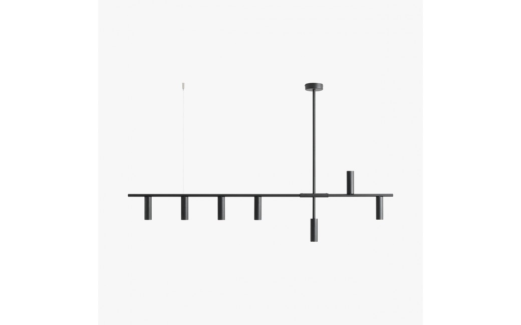 Aldex Lampa Wiszaca Trevo 7 All Czarny 7 x 35W (1104T1)