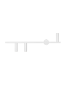 Aldex Wall lamp Trevo 3 All White (Left) 3 x 35W (1104Y)