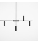 Pendant lamps over the island - Aldex Pendant Lamp Trevo 7 All Black 7 x 35W (1104T1) - product 3