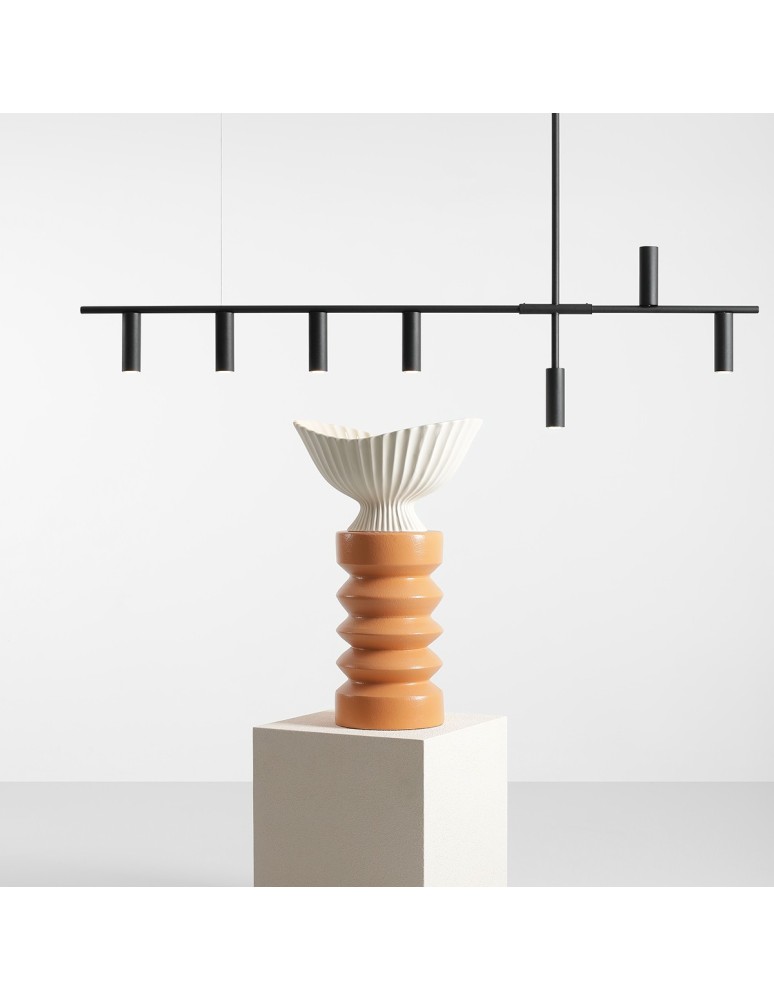 Pendant lamps over the island - Aldex Pendant Lamp Trevo 7 All Black 7 x 35W (1104T1) - product kolory-swiatla.pl 5