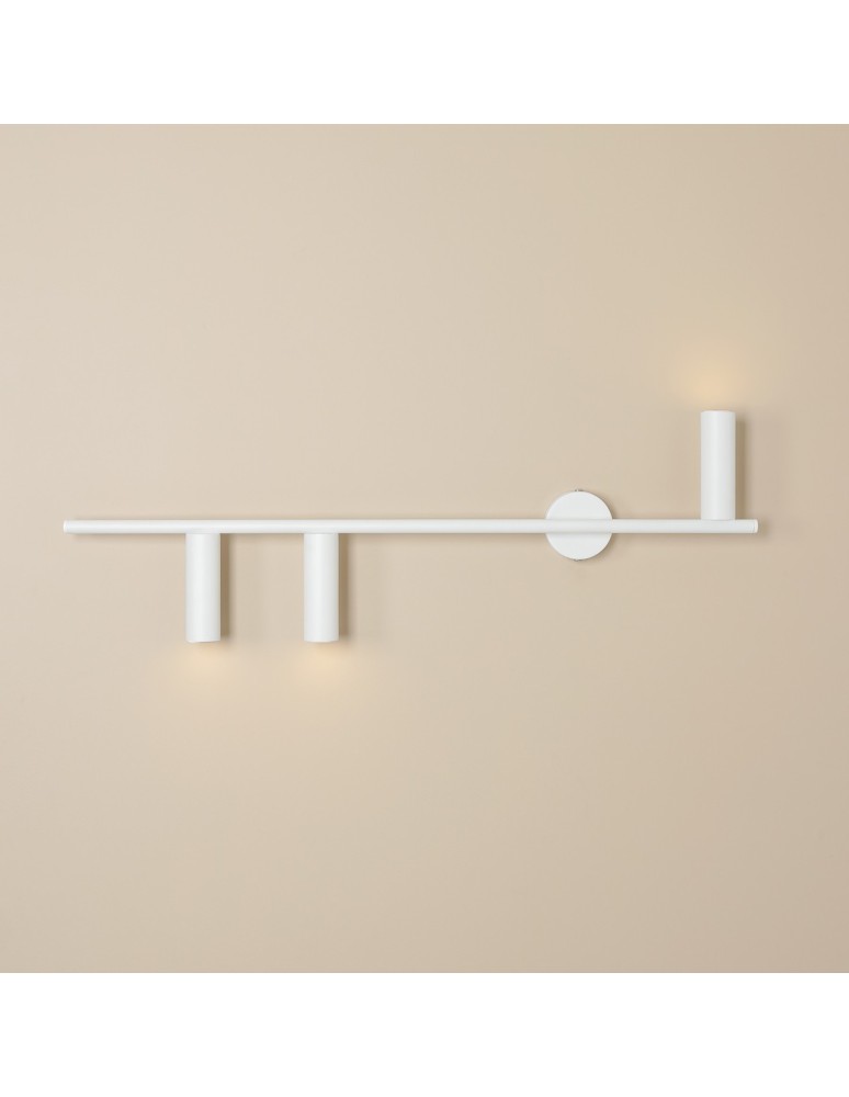 Tube wall lamps - Aldex Wall lamp Trevo 3 All White (Left) 3 x 35W (1104Y) - product kolory-swiatla.pl 2