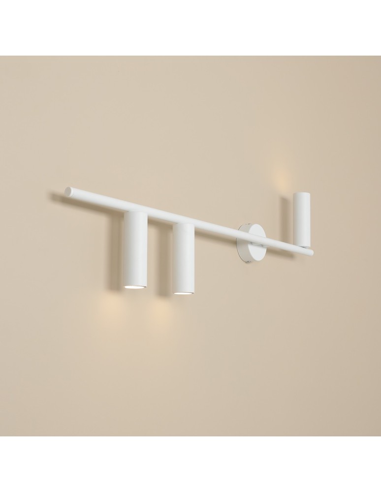 Tube wall lamps - Aldex Wall lamp Trevo 3 All White (Left) 3 x 35W (1104Y) - product kolory-swiatla.pl 3