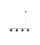 Pendant lamps over the island - Aldex Pendant Lamp Form 4 Black 4 x max 15W LED (1108L1) - product 2