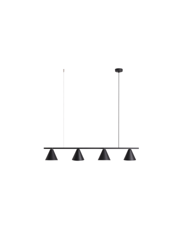 Aldex Pendant Lamp Form 4 Black 4 x max 15W LED (1108L1) - product 2