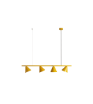 Yellow pendant lamps - Aldex Pendant Lamp Form 4 Mustard 4 x max 15W LED (1108L14) - product 2