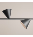 Pendant lamps over the island - Aldex Pendant Lamp Form 4 Black 4 x max 15W LED (1108L1) - product 3