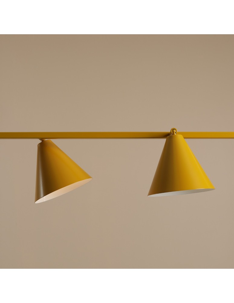Yellow pendant lamps - Aldex Pendant Lamp Form 4 Mustard 4 x max 15W LED (1108L14) - product kolory-swiatla.pl 3