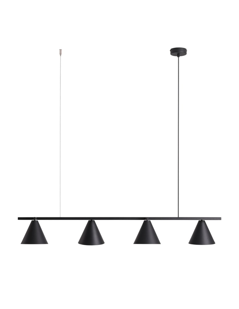 Pendant lamps over the island - Aldex Pendant Lamp Form 4 Black 4 x max 15W LED (1108L1) - product kolory-swiatla.pl 1