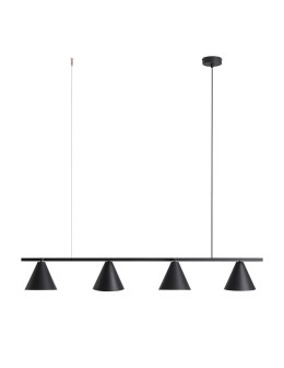 Aldex Pendant Lamp Form 4 Black 4 x max 15W LED (1108L1)