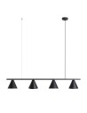 Aldex Lampa Wisząca Form 4 Czarny 4 x max 15W LED (1108L1)