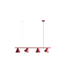 Red pendant lamps - Aldex Pendant Lamp Form 4 Red Wine 4 x max 15W LED (1108L15). - product 2
