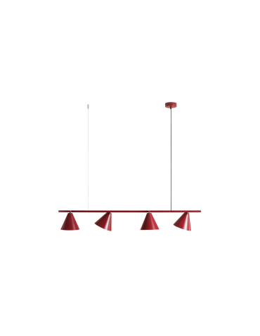 Aldex Pendant Lamp Form 4 Red Wine 4 x max 15W LED (1108L15). - product 2