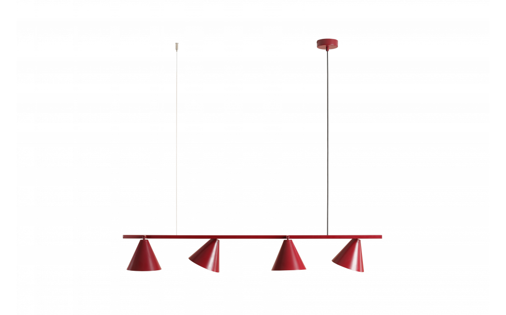 Aldex Lampa Wisząca Form 4 Red Wine 4 x max 15W LED (1108L15)