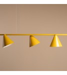 Yellow pendant lamps - Aldex Pendant Lamp Form 4 Mustard 4 x max 15W LED (1108L14) - product 6