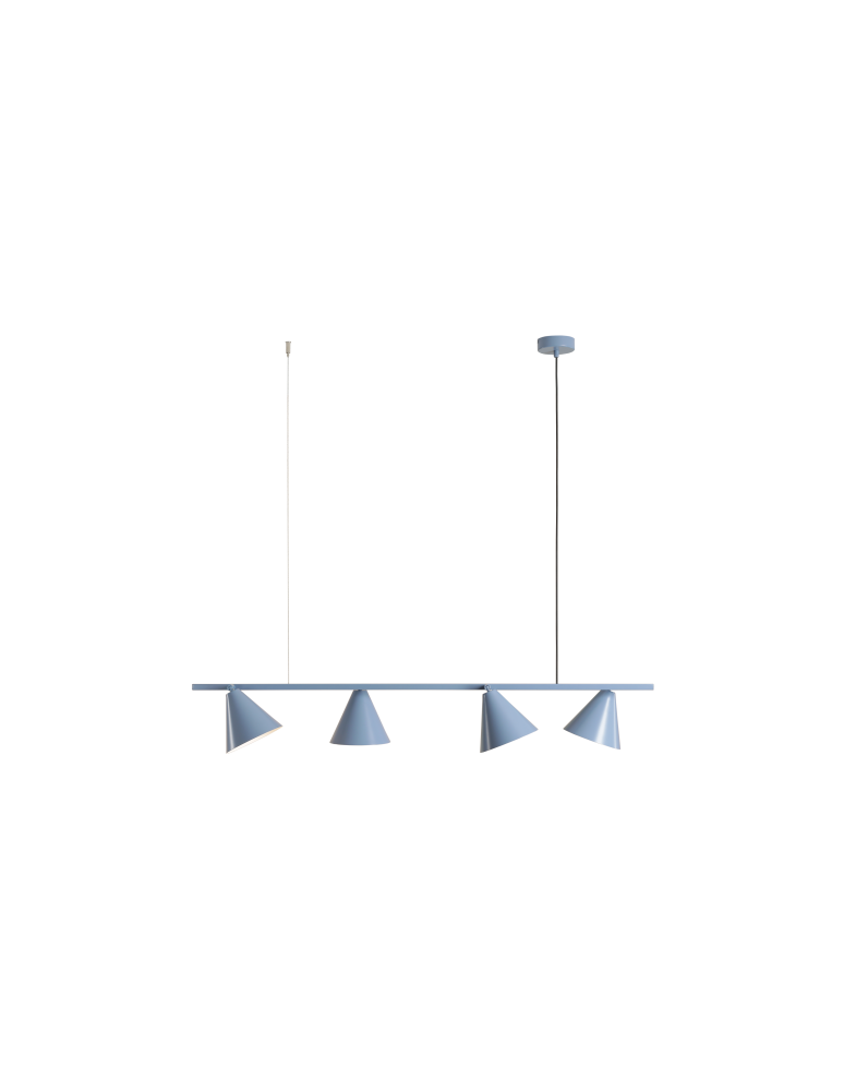 Pendant lamps over the island - Aldex Pendant Lamp Form 4 Dusty Blue 4 x max 15W LED (1108L16). - product kolory-swiatla.pl 2
