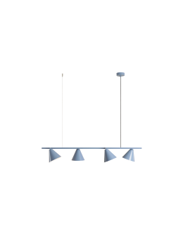 Aldex Pendant Lamp Form 4 Dusty Blue 4 x max 15W LED (1108L16). - product 2
