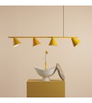 Yellow pendant lamps - Aldex Pendant Lamp Form 4 Mustard 4 x max 15W LED (1108L14) - product 7
