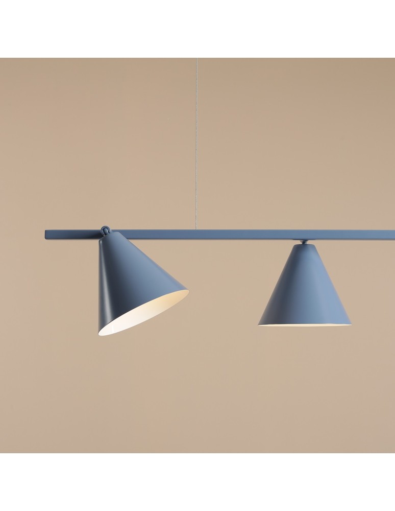 Pendant lamps over the island - Aldex Pendant Lamp Form 4 Dusty Blue 4 x max 15W LED (1108L16). - product kolory-swiatla.pl 4