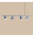 Pendant lamps over the island - Aldex Pendant Lamp Form 4 Dusty Blue 4 x max 15W LED (1108L16). - product 5