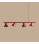Red pendant lamps - Aldex Pendant Lamp Form 4 Red Wine 4 x max 15W LED (1108L15). - product 6