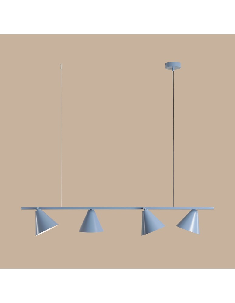 Pendant lamps over the island - Aldex Pendant Lamp Form 4 Dusty Blue 4 x max 15W LED (1108L16). - product kolory-swiatla.pl 7