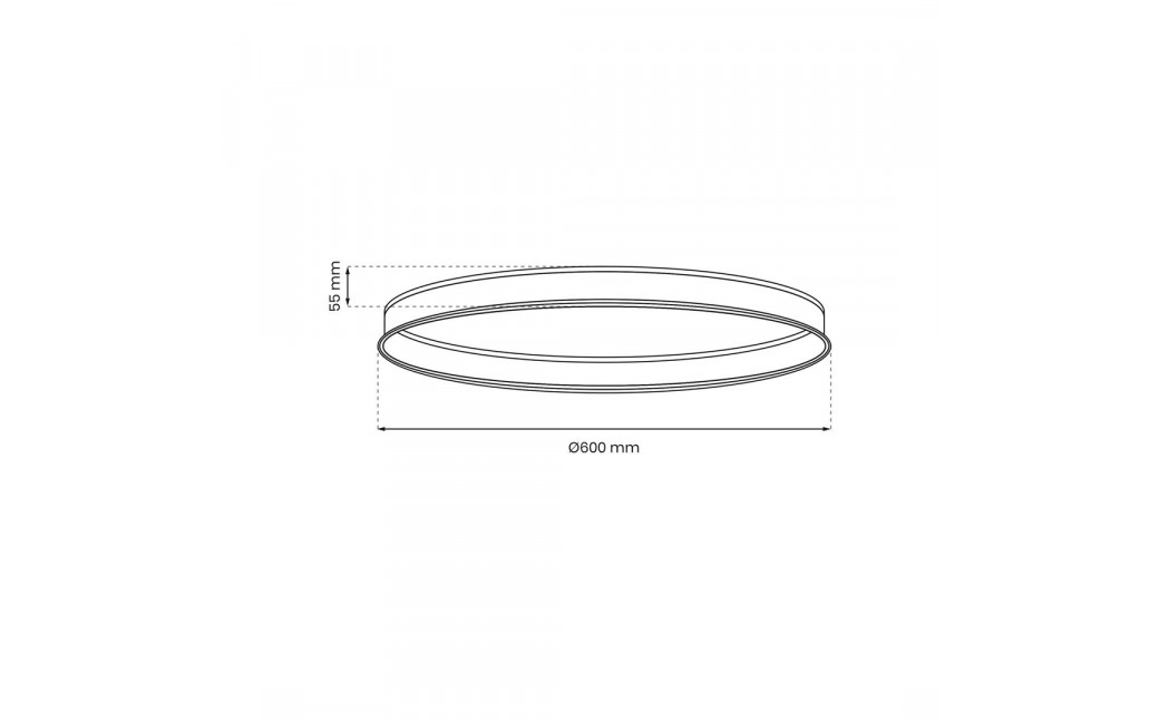 Milagro SZYNA PODTYNK MAGNETIC OKRĄG śr. 600mm ML8700