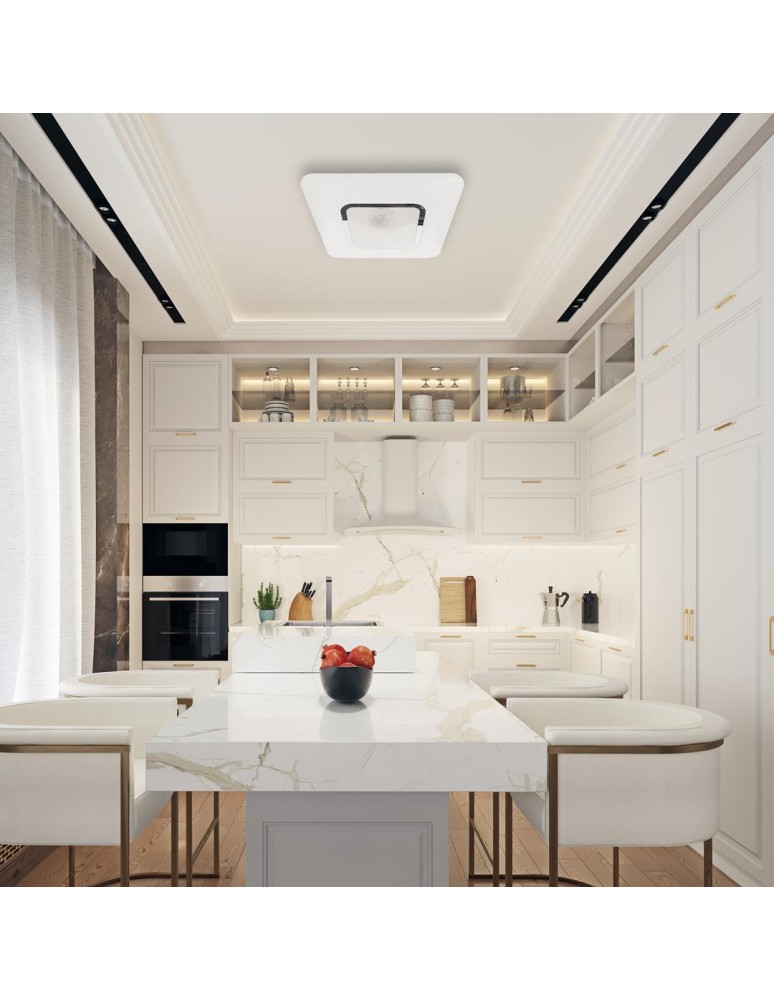 Square ceiling lamps - Milagro Plafond SPARKY 65W + remote control ML8234 - product kolory-swiatla.pl 4