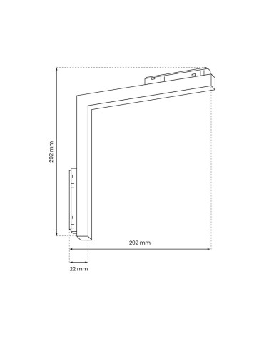 Milagro MAGNETIC TRACK L-DOWN 24W 3000K ML8933 - produkt 2
