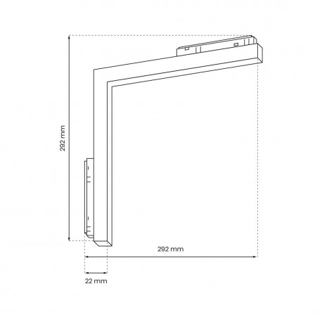 Milagro MAGNETIC TRACK L-DOWN 24W 3000K ML8933