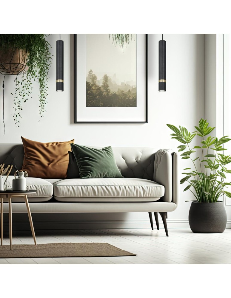 Pendant tube lamps - Milagro JOKER SATIN GOLD 1xGU10 pendant lamp MLP9667 - product kolory-swiatla.pl 4