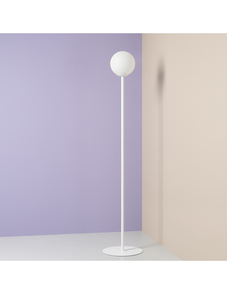 Modern floor lamps - Aldex Pinne White Standing Lamp 1 x max 15W LED (1080A) - product kolory-swiatla.pl 2