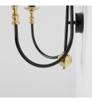 Wall lamps with lampshade - Aldex Wall lamp Roma 2 Black 2 x max 10W LED (1118D1) - product 3