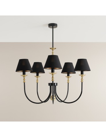 Aldex Chandelier Roma 5 Black 5 x max 10W LED (1118F1) - product 2