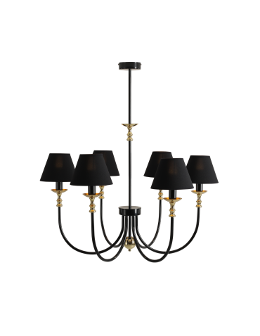 Aldex Chandelier Roma 6 Black 6 x max 10W LED (1118K1)
