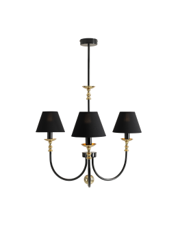 Aldex Żyrandol Roma 3 Czarny 3 x max 10W LED (1118E_1)