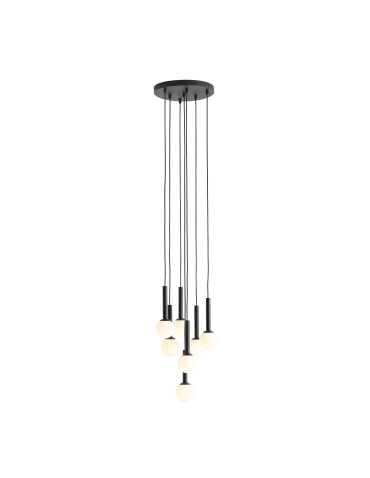 Aldex Pendant Lamp Riu 7 All Black 7 x max 5W LED (1117T1)